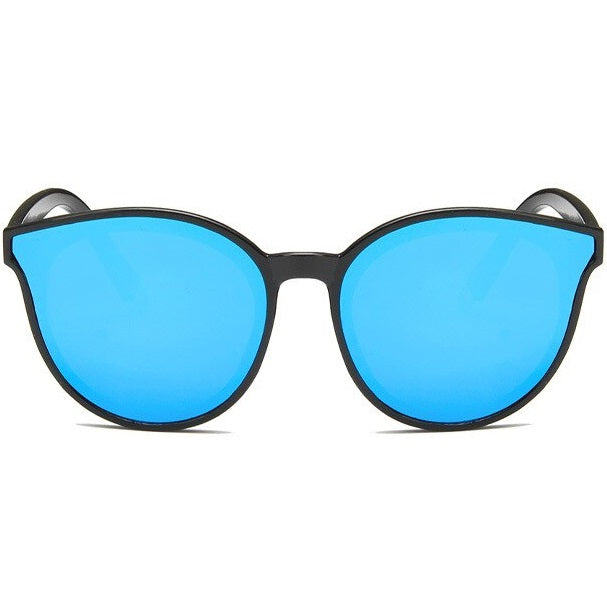 Mirrored sunglasses women designer blue oversized cat eye glasses - Torrid by AOFE Eyewear