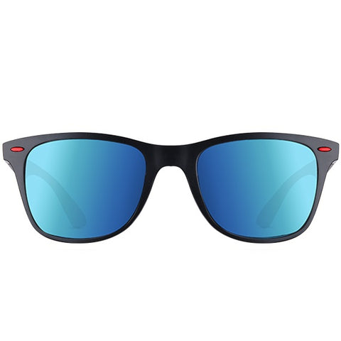 aofe's Brisk wayfarer square sunglasses blue active eyewear for men with polarized lenses