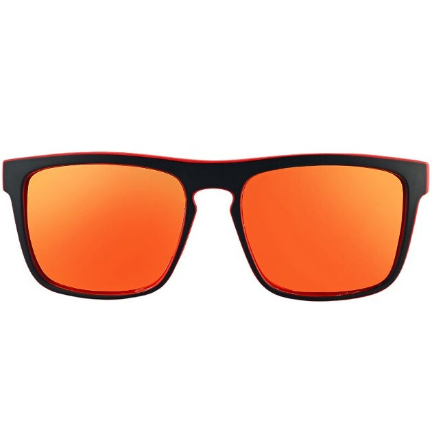 aofe's Snazzy red wayfarer square sunglasses for men and women with polarized lenses