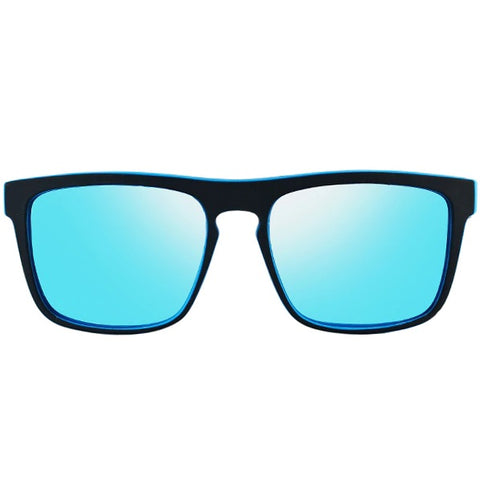 aofe's Snazzy blue wayfarer square sunglasses for men and women with polarized lenses