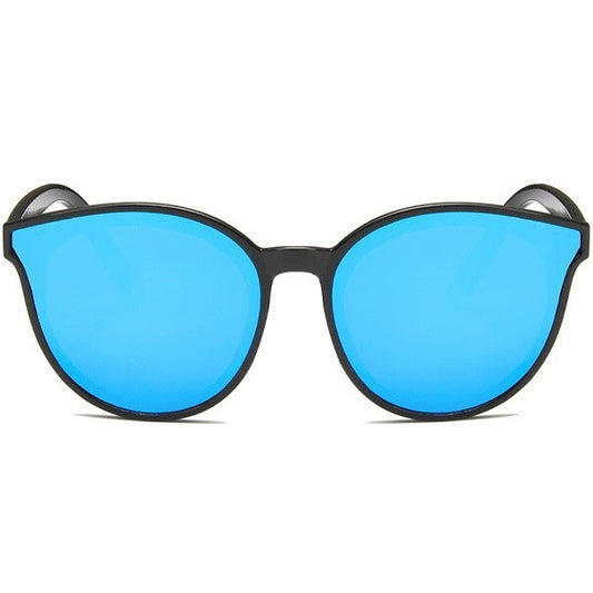 Mirrored sunglasses women designer blue oversized cat eye glasses - Torrid by AOFE Eyewear 607