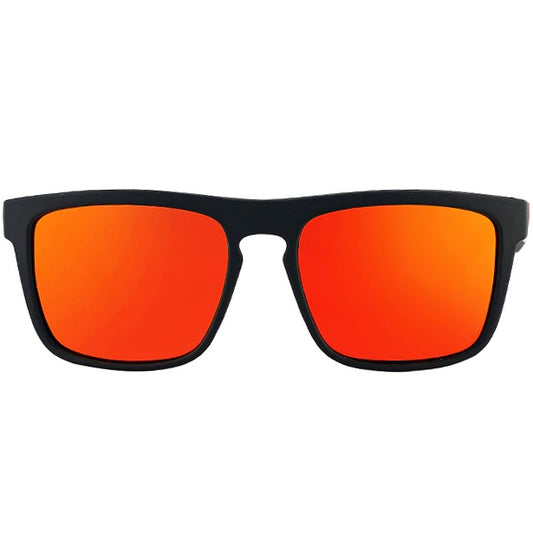 aofe's Snazzy red wayfarer square sunglasses for men and women with polarized lenses 615