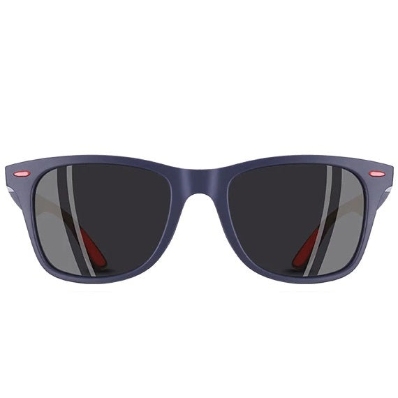 aofe's Brisk wayfarer square sunglasses navy blue active eyewear for men with polarized lenses