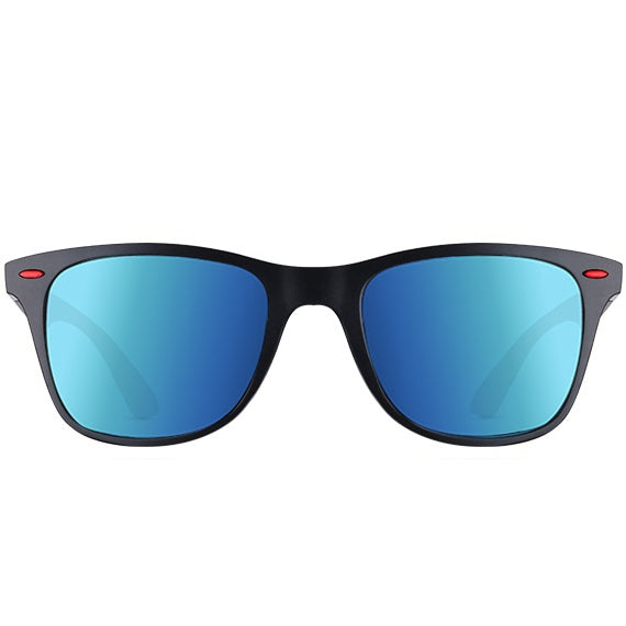 aofe's Brisk wayfarer square sunglasses blue active eyewear for men with polarized lenses