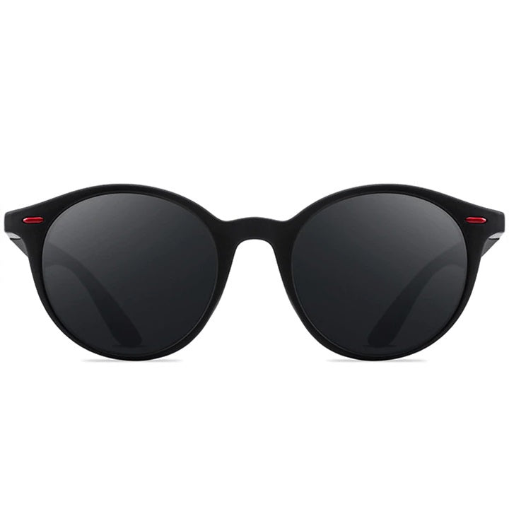 aofe's Rotund black round sunglasses for men and women the best trendy accessories with anti reflective polarized lenses