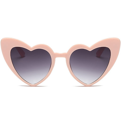 aofe's Perky pink wayfarer oversized heart shaped sunglasses for women