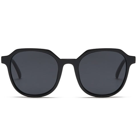 aofe's Stubby black round sunglasses for men