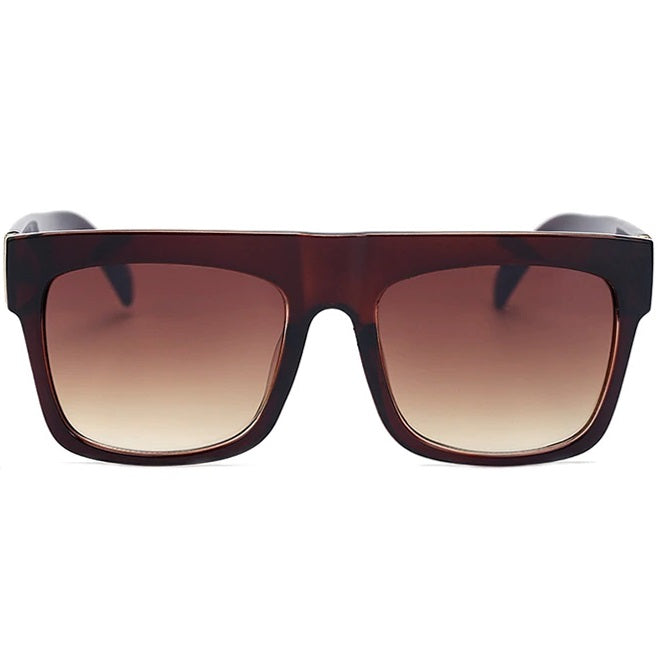 aofe's Rowdy brown square sunglasses for men