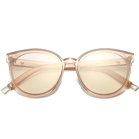 Women's cat eye sunglasses transparent beige oversized glasses designer - Torrid by AOFE Eyewear