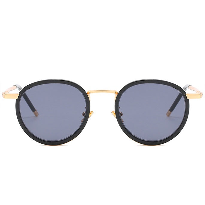 aofe's Dandy gray round sunglasses for men