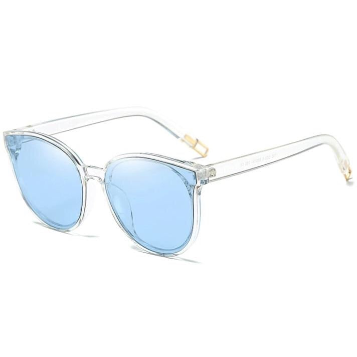 Oversized sunglasses designer transparent blue women's cat eye glasses - Torrid by AOFE Eyewear