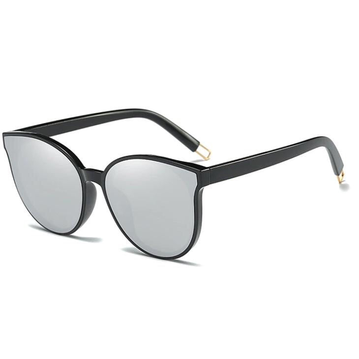 Oversized sunglasses designer silver mirrored women's cat eye glasses - Torrid by AOFE Eyewear